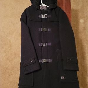 Brixtol Mens Navy Wool Overcoat (New with tags XL)